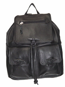 Sample # 262  떡볶이 Button 백팩,drawstring bag, 드로스트링백,끈조임,가죽백팩제조